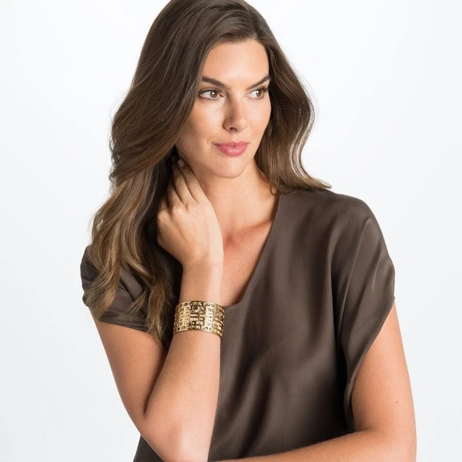 Christo Lyon Wide Cuff Bracelet Set - Image 4