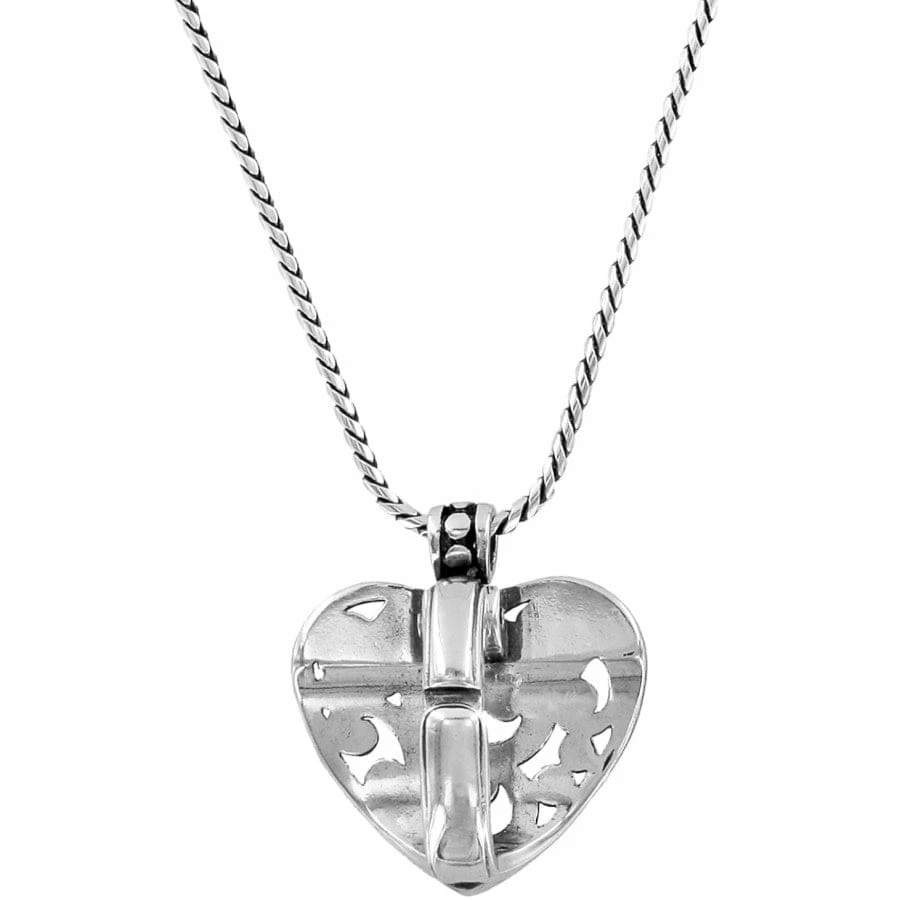Contempo Heart Badge Clip Necklace - Image 2