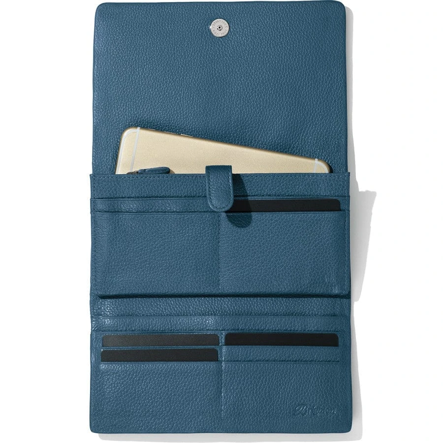 Crystal Pond Beaded Wings Clutch Wallet - Image 2