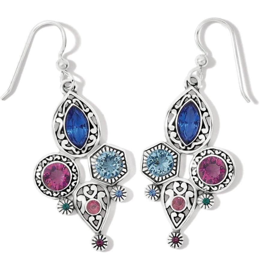 Elora Gems Cubist French Wire Earrings - Image 2