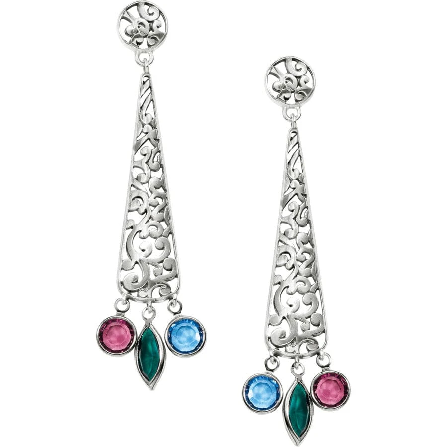 Elora Gems Post Drop Earrings