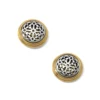 Ferrara Two Tone Post Earrings