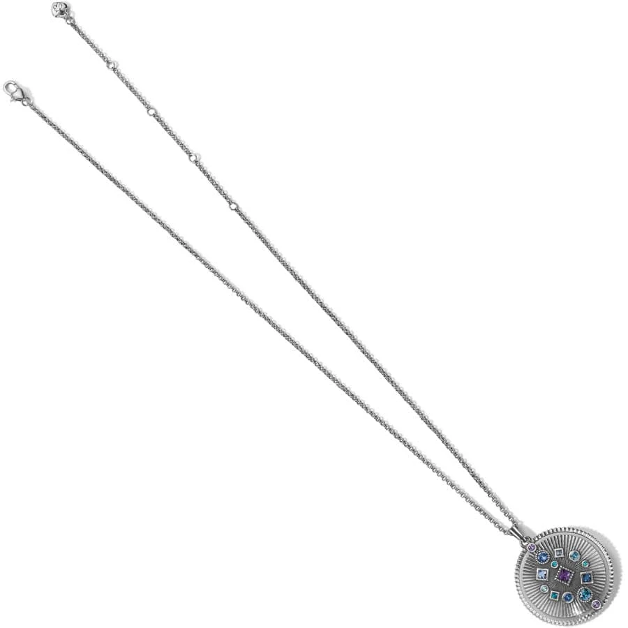 Halo Rays Round Pendant Necklace - Image 3