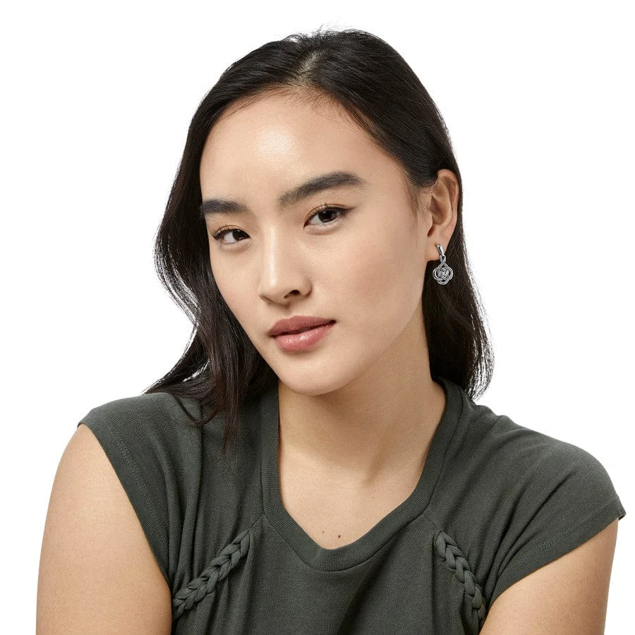 Interlok Petite Post Drop Earrings - Image 4