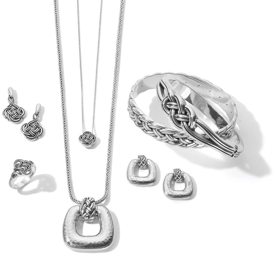 Interlok Woven Post Drop Earrings - Image 2