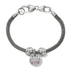Mother's Love Pebble Charm Bracelet