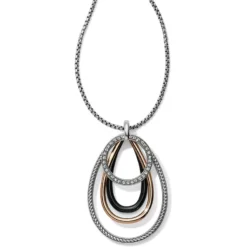 Neptune's Rings Black Convertible Pendant Necklace