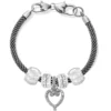 Open Heart Charm Bracelet