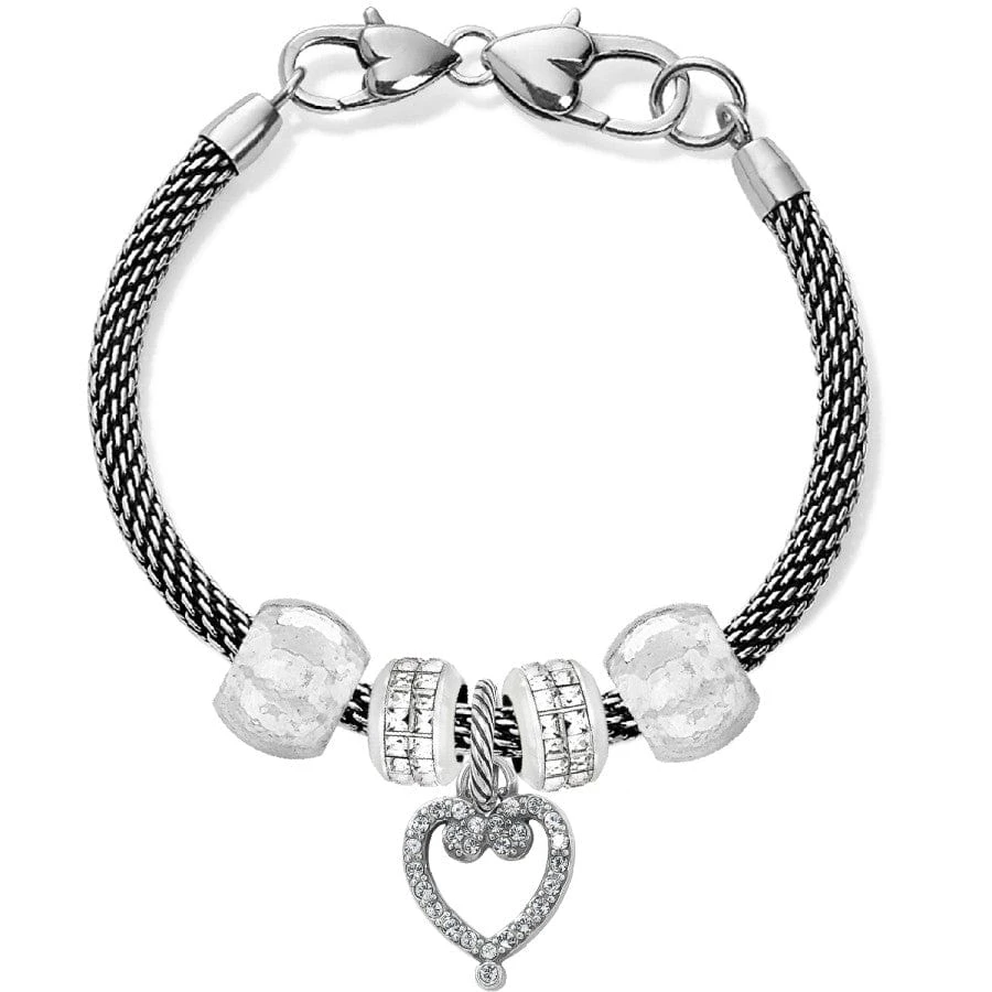 Open Heart Charm Bracelet