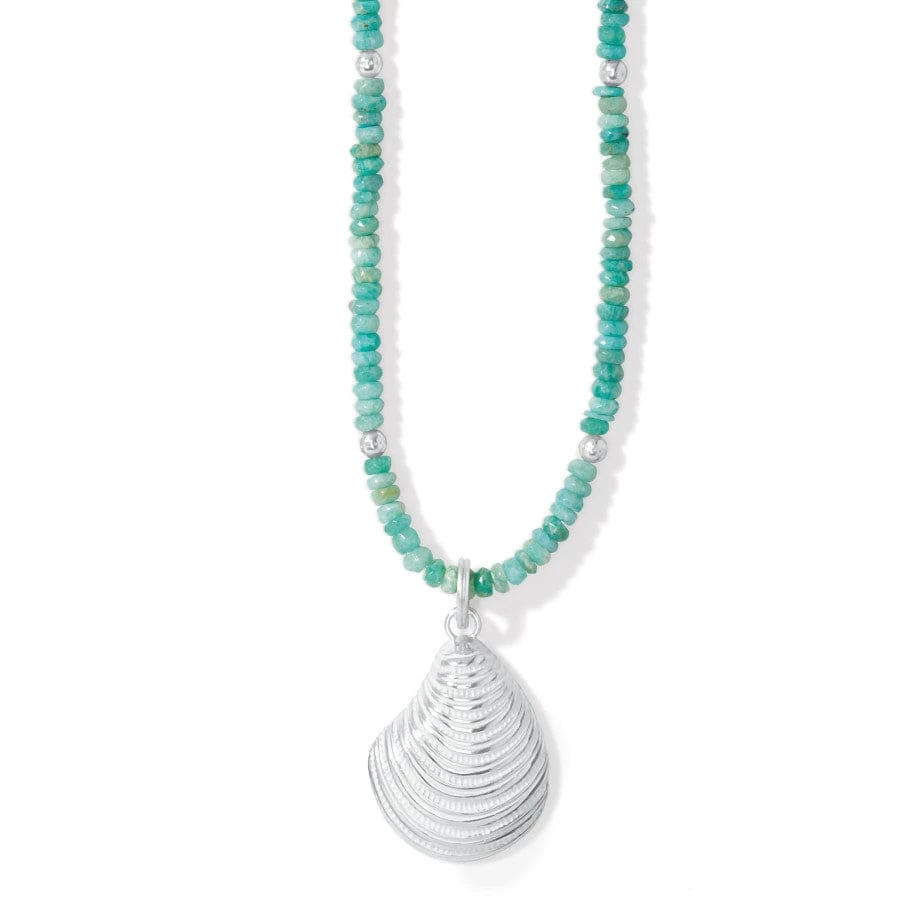 Paradise Cove Amazonite Shell Necklace