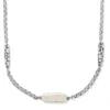Pebble Pearl Double Link Necklace