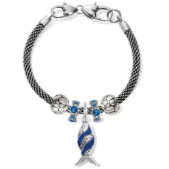 Retro Fish Charm Bracelet