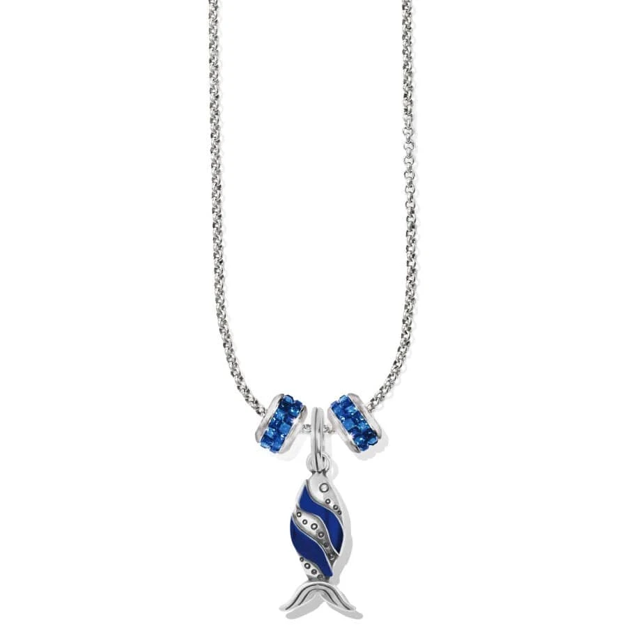 Retro Fish Charm Necklace