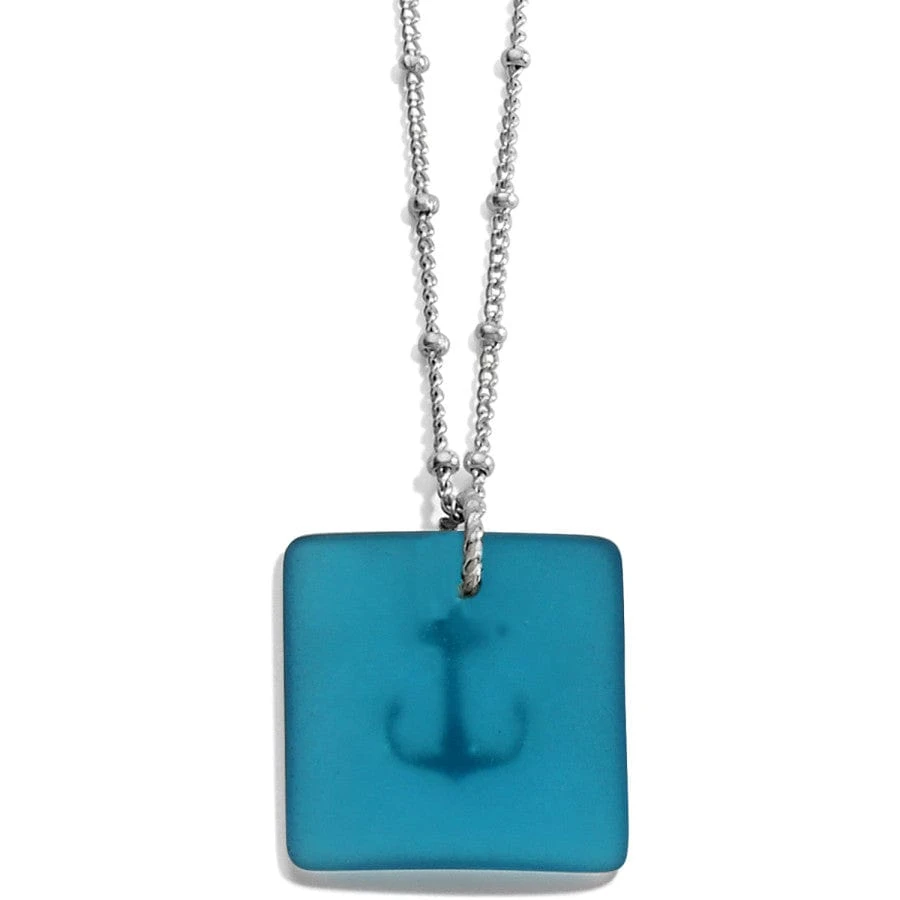 Sea Shore Anchor Glass Necklace - Image 2