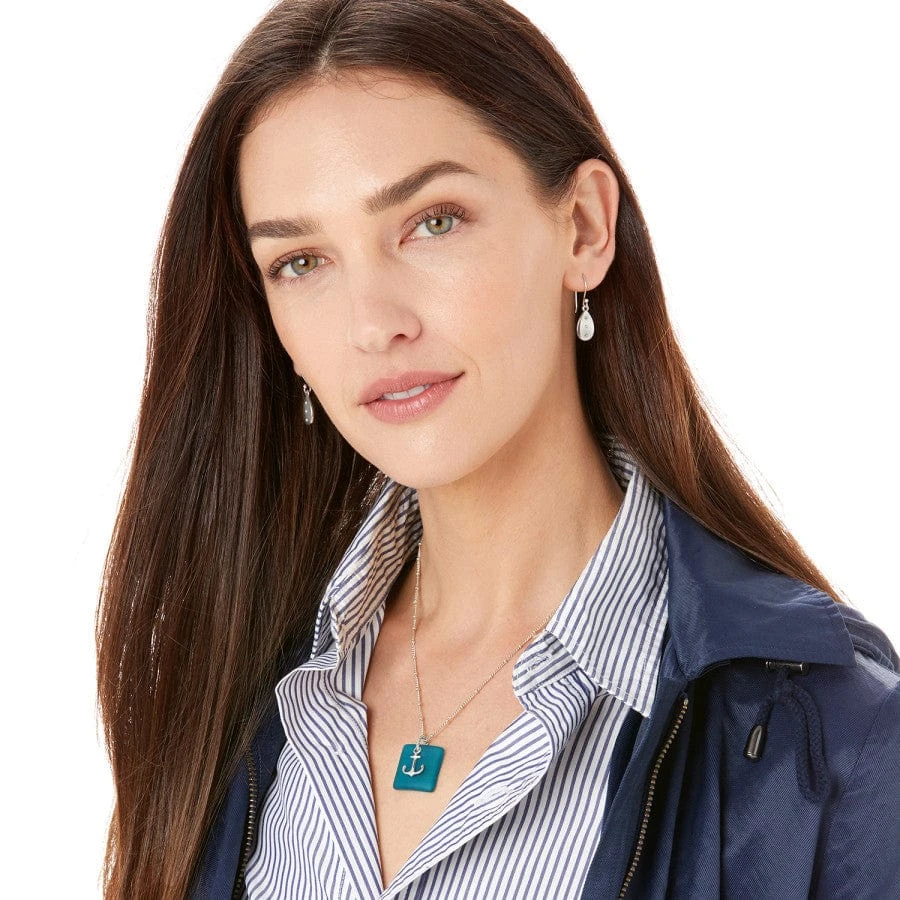 Sea Shore Anchor Glass Necklace - Image 4