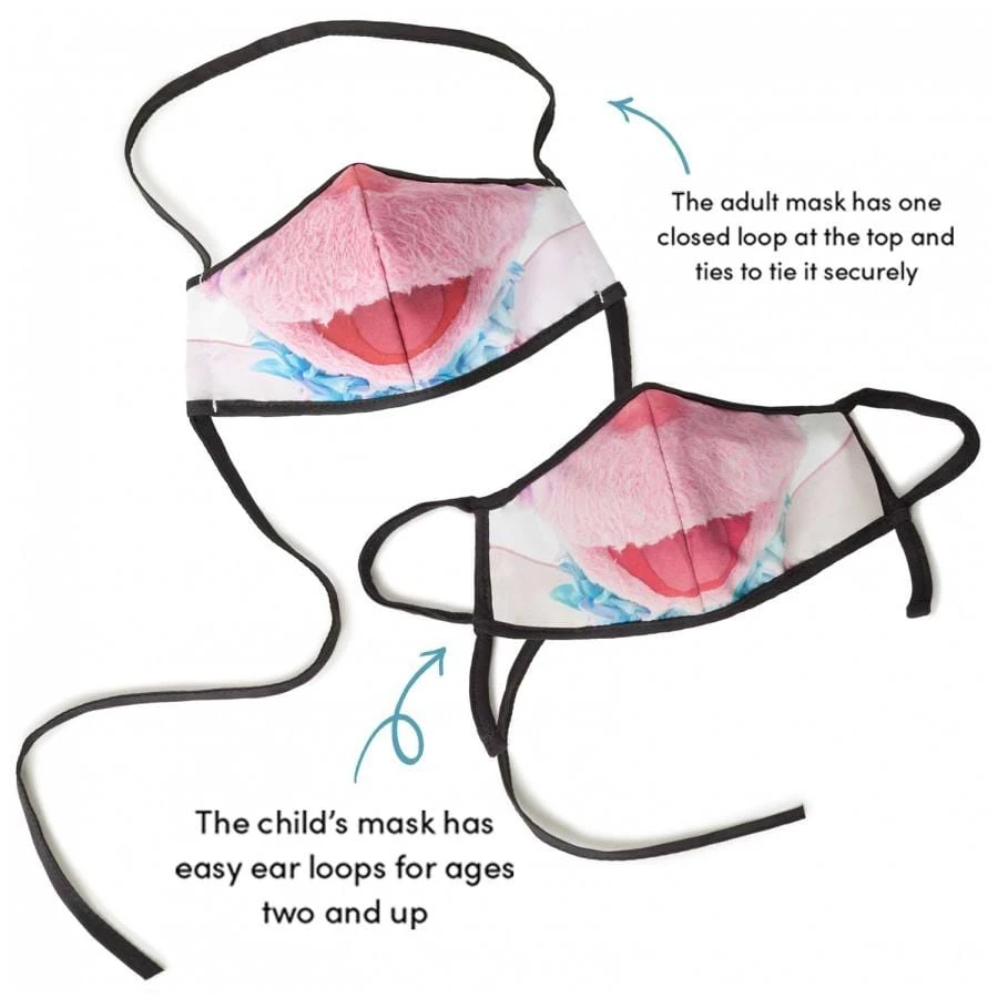 Sesame Street Abby Cadabby Adult/Child Face Mask (2 Pack) - Image 2