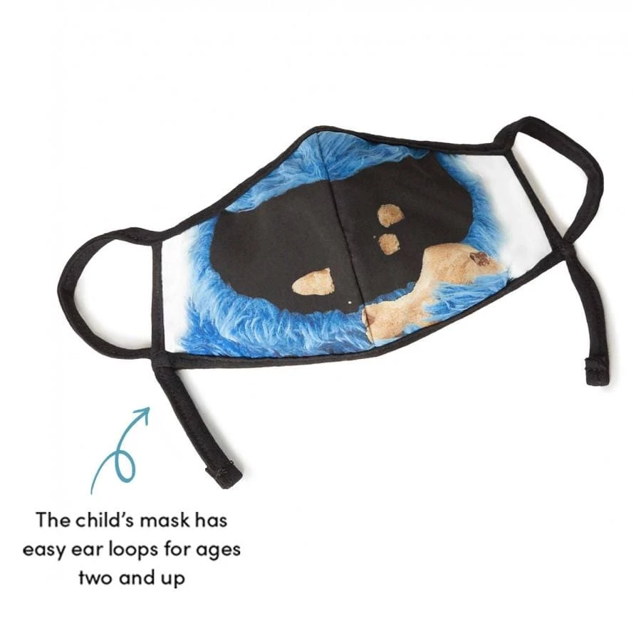 Sesame Street Cookie Monster Child Face Mask - Image 2
