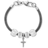 Starry Night Cross Charm Bracelet