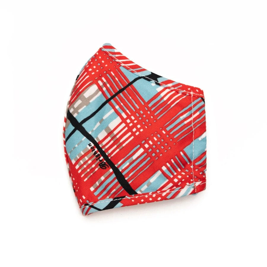 Summer Stripes And Plaid Face Mask (2 Pack) - Image 2