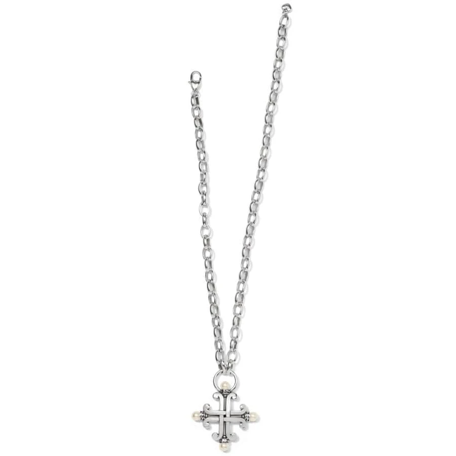 Taos Pearl Cross Necklace - Image 2