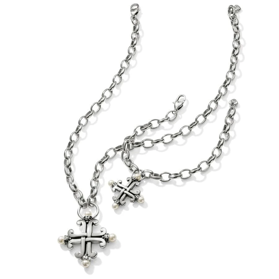 Taos Pearl Cross Necklace - Image 3
